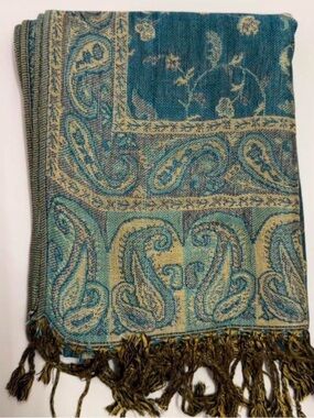 New | Turquoise Pashmina Shawl